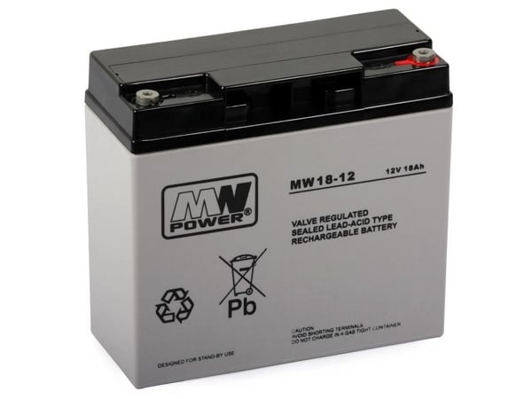 MPL Power strømbatteri 12V/18Ah (MWS/12V-18AH)