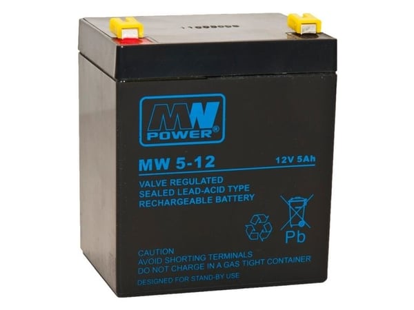 MPL Power akkumulator 12V/5Ah (MW 5-12L)