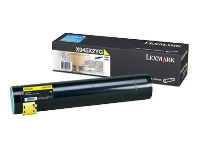 Lexmark - Høy ytelse - gul - original - tonerpatron LCCP - for Lexmark X940e, X940e Page Plus Solution, X945e, X945e Page Plus Solution