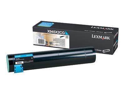 Lexmark - Høy ytelse - cyan - original - tonerpatron LCCP - for Lexmark X940e, X940e Page Plus Solution, X945e, X945e Page Plus Solution