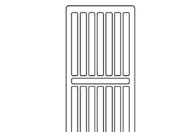 radiator toprist 1400mm - Til C4 og C6 radiator, type 22, hvid RAL 9016