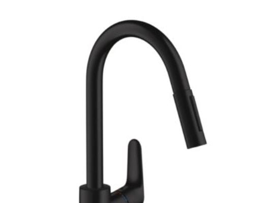 hansGrohe Focus M41 køkkenarmatur 240 med udtræk 2jet mat sort