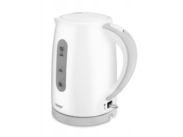 Zelmer ZCK7616S, 1,7 l, 2200 W, Hvit, Plast, Vannivåindikator, Overopphetingsbeskyttelse