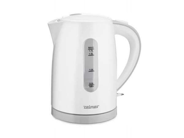Zelmer ZCK7616S, 1,7 l, 2200 W, Hvit, Plast, Vannivåindikator, Overopphetingsbeskyttelse