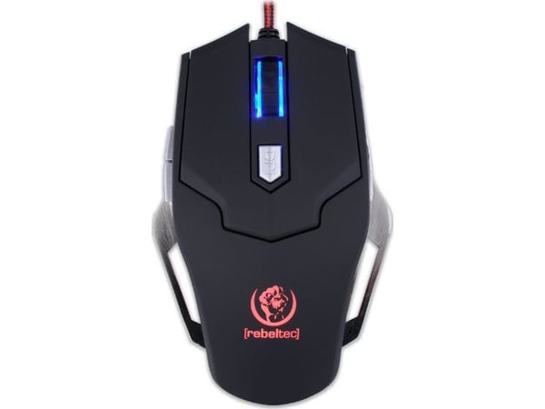 Rebeltec Falcon - Mus - optisk - 6 knapper - kabling - USB