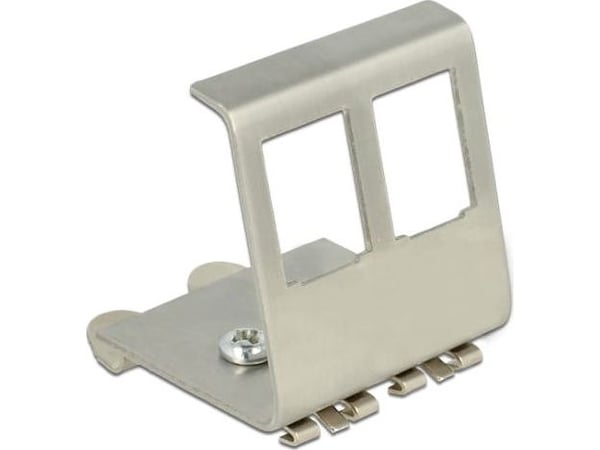 Delock - Modulaarinen DIN-kiskokiinnike - 2 porttia