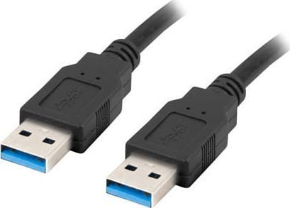 Lanberg - USB-kabel - USB-type A (hann) til USB-type A (hann) - USB 3.0 - 1 m - svart