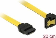 DeLOCK 0.2m SATA M/M, 0,2 m, Uros/uros, Keltainen