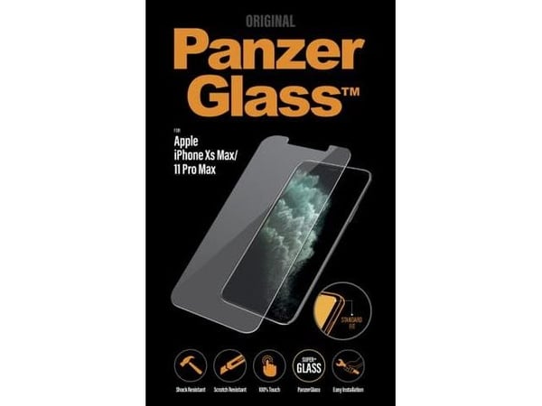PanzerGlass - Skjermbeskyttelse for mobiltelefon - glass - 6.5" - krystallklar - for Apple iPhone 11 Pro Max, XS Max