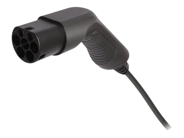 DELTACO e-Charge laddkabel för elbil typ 2-kontakt - 16A - 3,6 kW - 7 meter