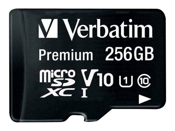 Verbatim Premium - Flashminnekort (SD-adapter inkludert) - 256 GB - UHS Class 1 / Class10 - microSDXC UHS-I