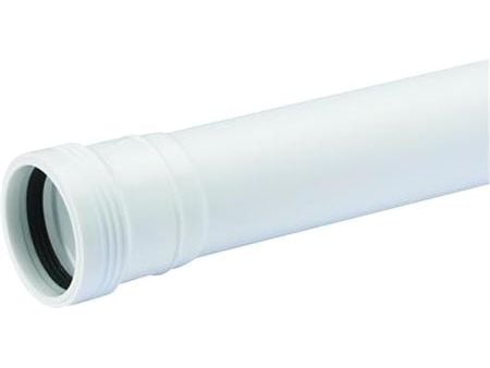 Wafix PP afløbsrør med muffe 50 x 500 mm hvid