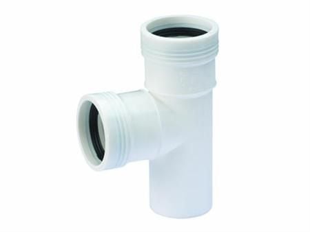Wavin PP grenrör 88,5 grader Ø 40-40 mm vit