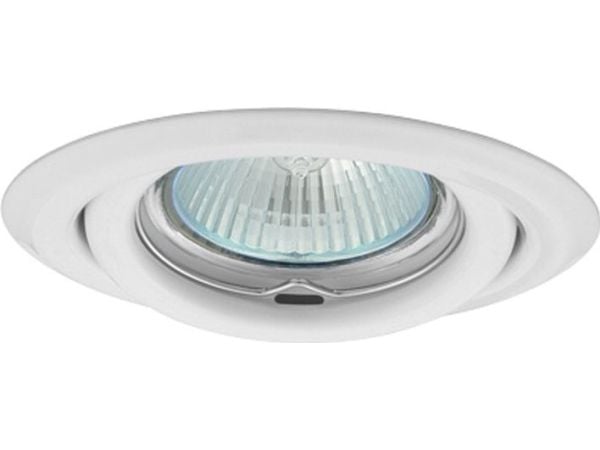 GREENLUX halogenspot innfelt AXL 12V MR16 GU5,3 50W hvit (GXPP030)