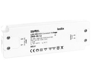 Zamel LED-strømforsyning slim 12V DC 30W ZNS-30-12