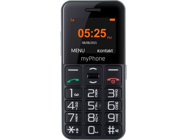 MyPhone Halo Easy matkapuhelin Musta ja hopea