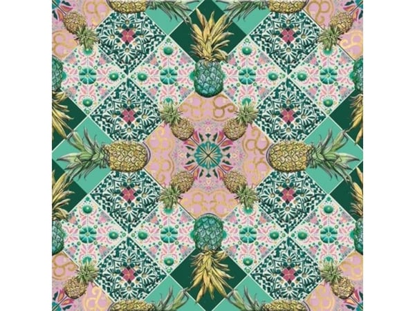 Museums & Galleries Karnet kwadrat Pineapple Tile z kopertą