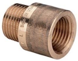 Viega messinkinen jatkopala 3/4" 40mm - 104283