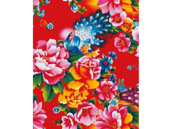 Carnet 17x14 cm med konvolutt – detalj fra et sengeteppe