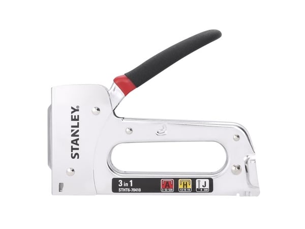 Stanley TR 120, Stiftepistol, Strakt magasin, Sort, Rustfritt stål, Stål