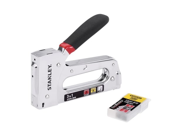 Stanley TR 120, Stiftepistol, Strakt magasin, Sort, Rustfritt stål, Stål