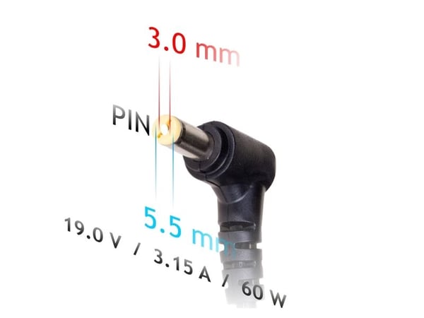 Akyga Dedicated Series AK-ND-13 - Strømadapter - AC 110-240 V - 60 watt - svart