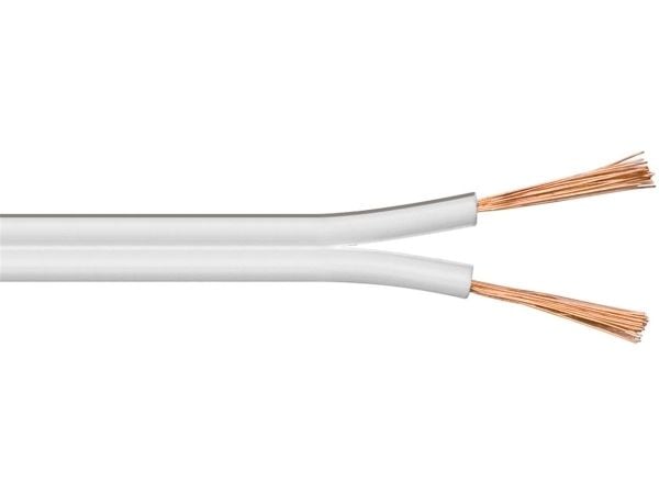 Goobay 67749, Kobberkledd aluminium (CCA), 50 m, Hvit