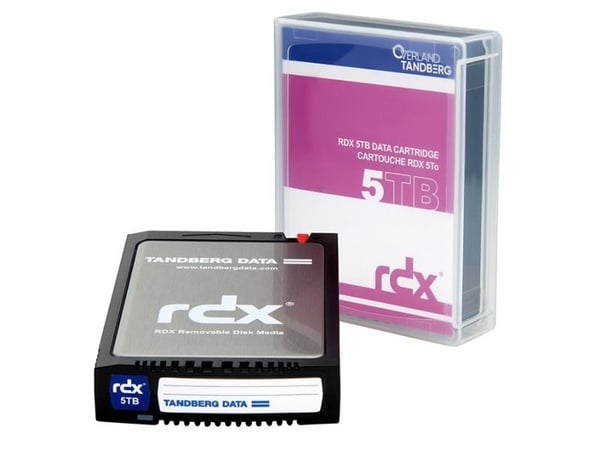 Overland-Tandberg 8862-RDX, RDX-kassett, RDX, 5 TB, FAT32, NTFS, exFAT, ext4, Sort, 150 MB/s