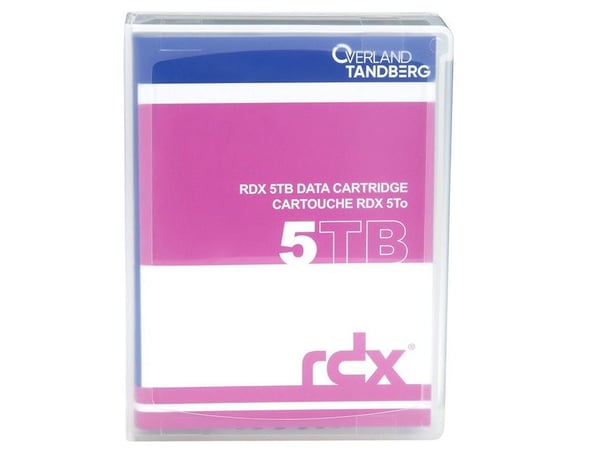 Overland-Tandberg 8862-RDX, RDX-kassett, RDX, 5 TB, FAT32, NTFS, exFAT, ext4, Sort, 150 MB/s