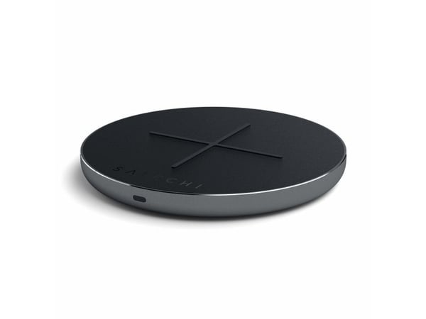 Satechi ST-IWCBM, Sisätila, USB, 9 V, Langaton lataaminen, Musta, Harmaa