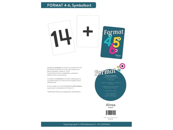 Format 4-6, symbolkort | Janus Madsen; Lone Anesen; Nina Winther Arnt | Språk: Dansk