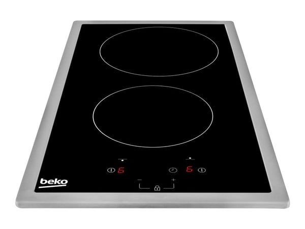 Beko HDMC32400TX, Ruostumaton teräs, Kiinteä, 30 cm, Keraaminen, Keraaminen lasi, 2 alue(tta)