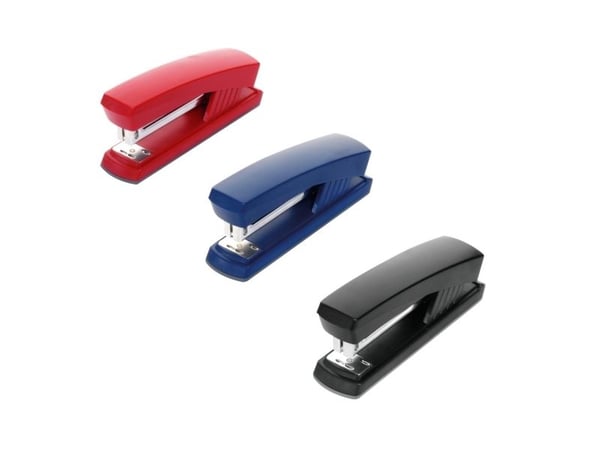 Herlitz 8757007, Assorterte farger, Standard klemform, No.24/6, Metall, Plastikk, Parallell, Boks