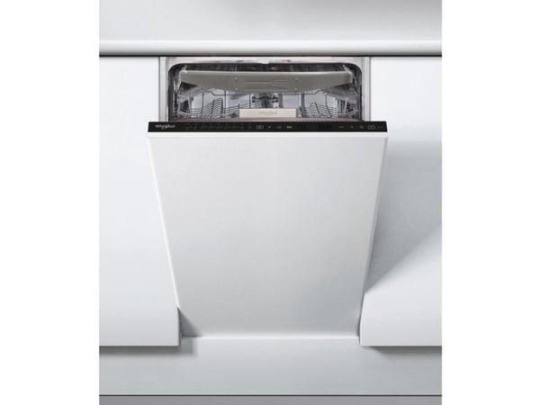 Whirlpool WSIP 4O33 PFE, Fullstendig innebygget, Slimline (45 cm), Svart, Svart, Berøringskontroll, 1,3 m