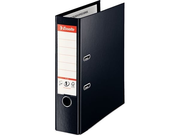Esselte skilleark/samler No.1 Vivida Plus spak A4 80 mm sort (10K190A) (10 stk.)