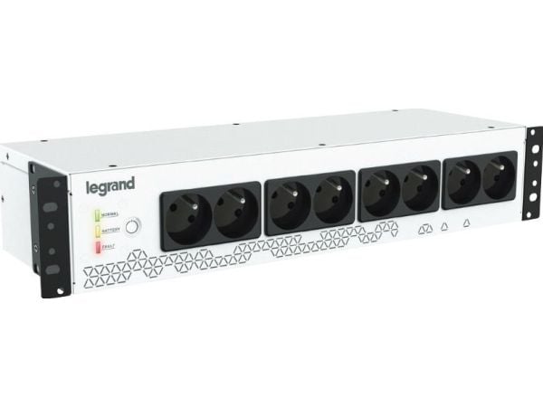 Legrand Keor PDU 800 - UPS (kan monteras i rack) - AC 230 V - 480 Watt - 800 VA - 9 Ah - USB - utgångskontakter: 8 - 2U - 19" - Frankrike