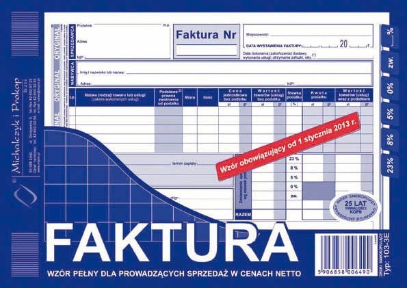 Michalczyk & Prokop faktura mva A5 103-3E PeL‚na