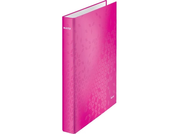 Leitz WOW - Ringperm - bokryggbredde: 40 mm - for A4 Maxi - kapasitet: 250 ark - metallisk rosa