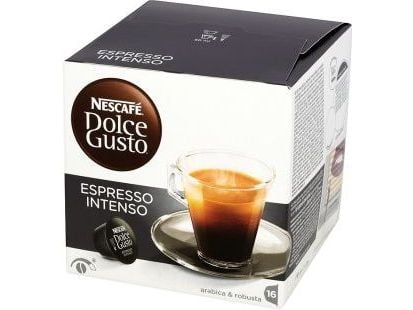 Nescafé Dolce Gusto Espresso Intenso, Kaffe kapsyl, Espresso, 16 kopper, Nescafé, Boks, 16 stykker