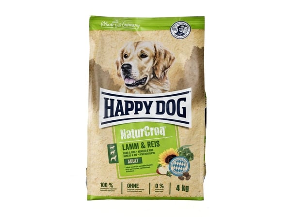Happy Dog NaturCroq Lamm & Reis, Voksen, Lam, Ris, 4 kg