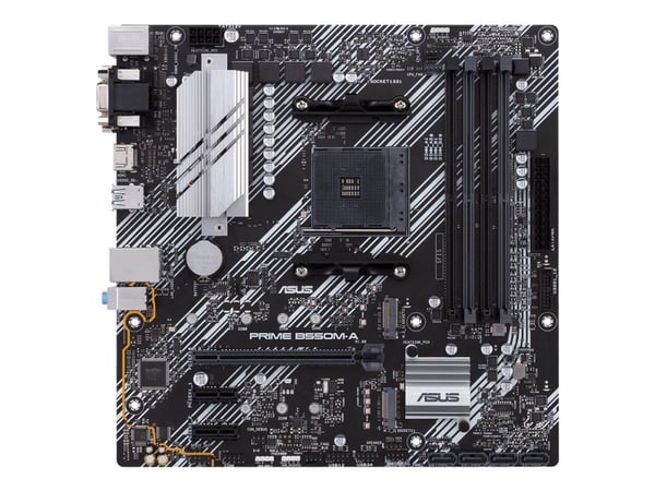 ASUS PRIME B550M-A - Emolevy - micro-ATX - Socket AM4 - AMD B550 piirisarja - USB 3.2 Gen 1, USB 3.2 Gen 2 - Gigabit LAN - sisäinen grafiikka (CPU ...