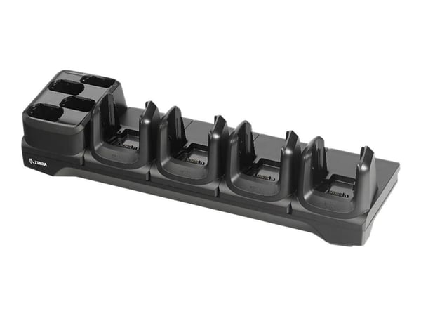 Zebra ShareCradle 4Slot - Ladeholder / batterilader - utgangskontakter: 8 - for Zebra MC3300, MC3300ax, MC3300-G, MC3300x, MC3330R, MC3330XR, MC339...