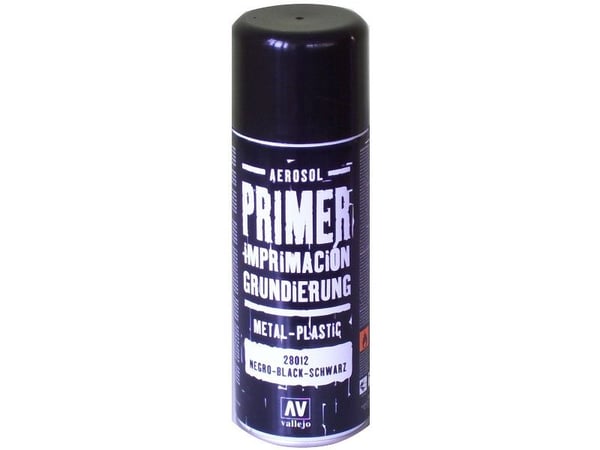 Vallejo 28.012, Sort, Spray maling (hobby), Væske, 400 ml, 1 stykker
