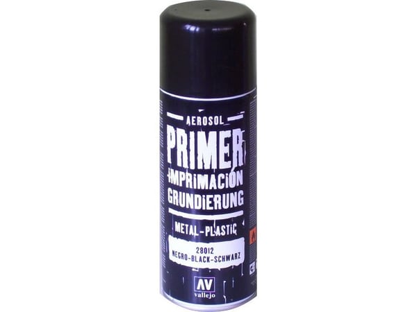 Vallejo 28.012, Sort, Spray maling (hobby), Væske, 400 ml, 1 stykker
