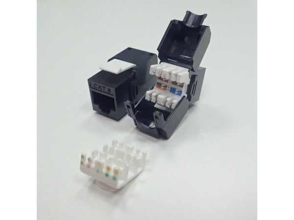 Netrack - Modulinnlegg - CAT 6 - UTP - RJ-45 - svart