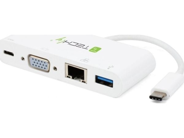 TECHly - Extern videoadapter - USB-C 3.1 - VGA - vit