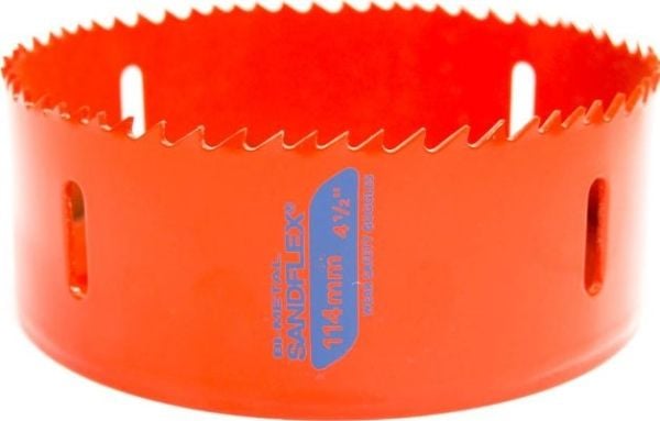 Bahco 3830-114-VIP, Enkelt, Bor, Metall, Plast, Rustfritt stål, Stål, Tre, Oransje, Koboltstål, Bimetall