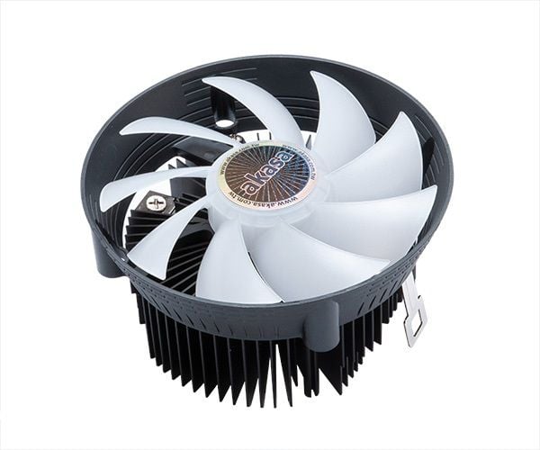 Akasa Vegas Chroma AM - Prosessorkjøler - (for: AM3+, AM4, AM5) - anodisert aluminium - 120 mm - svart
