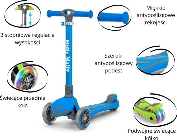 Milly Mally Scooter Boogie Blue (3000)