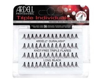 ARDELL Triple Individuals Knot-Free Eye Lashes, Long, Black